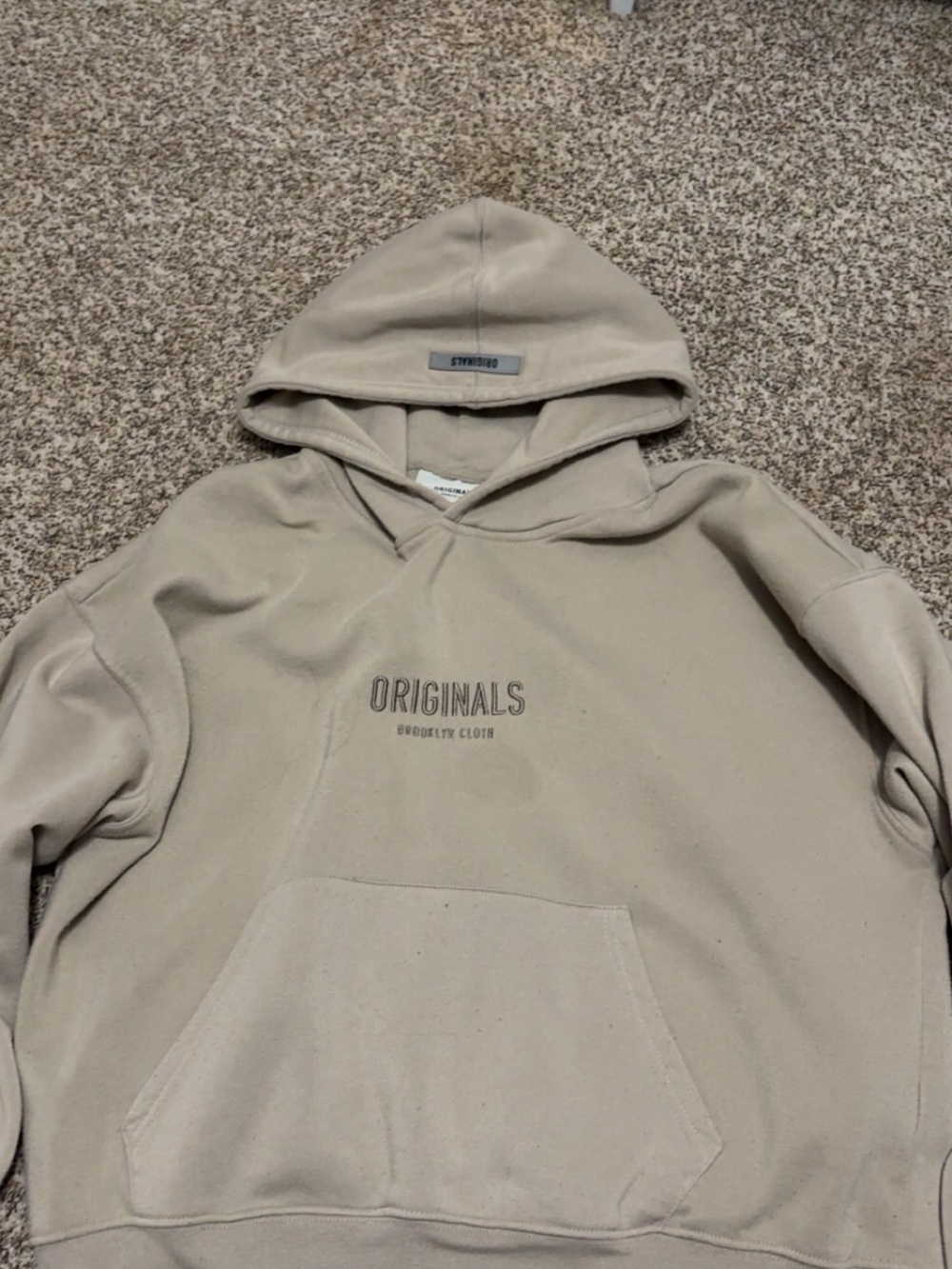 Brooklyn Cloth Beige 'ORIGINALS' Pullover Hoodie